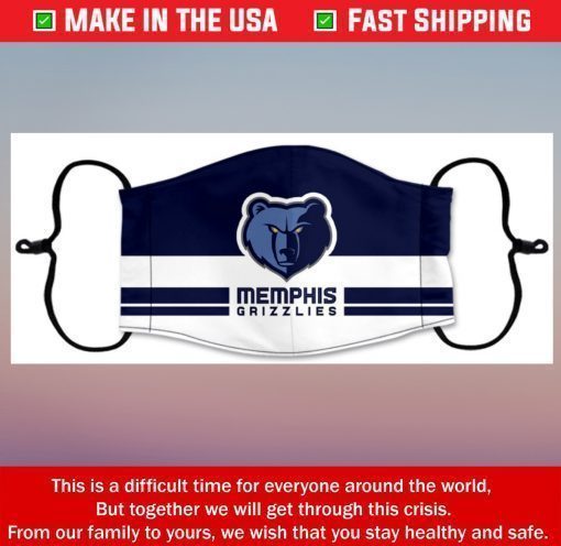 Face Mask Memphis Grizzlies Reusable Cotton Masks