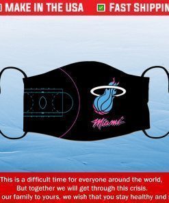 Face Mask Miami Heat Reusable Cotton Masks