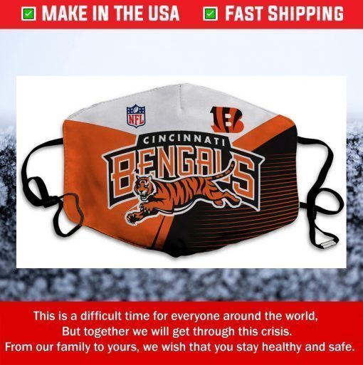 NFL Cincinnati Bengals Cotton Face Mask