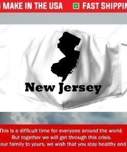 NJ Logo New Jersey Filter Face Mask