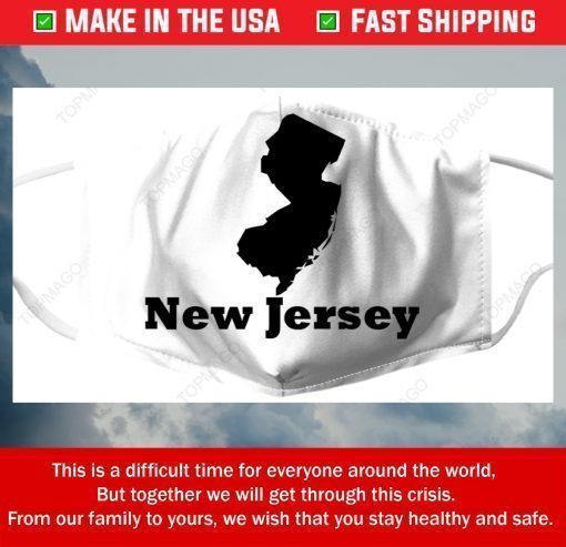 NJ Logo New Jersey Filter Face Mask