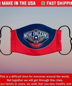 Face Mask New Orleans Pelicans Reusable Cotton Masks