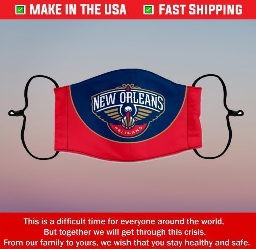 Face Mask New Orleans Pelicans Reusable Cotton Masks