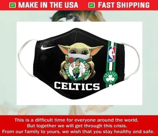Nike Baby Yoda Celtics Cotton Face Mask