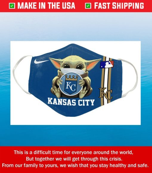 Nike Baby Yoda Kansas City Royals Cotton Face Mask