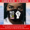 No Justice No Peace Black Lives Matter Filter Face Mask