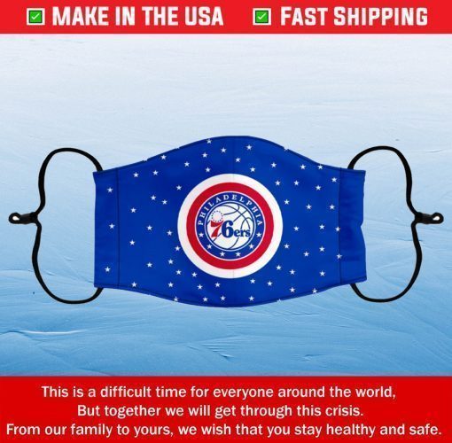 Face Mask Philadelphia 76ers Reusable Cotton Masks