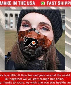 Philadelphia Flyers Filter Activated Carbon Face Mask