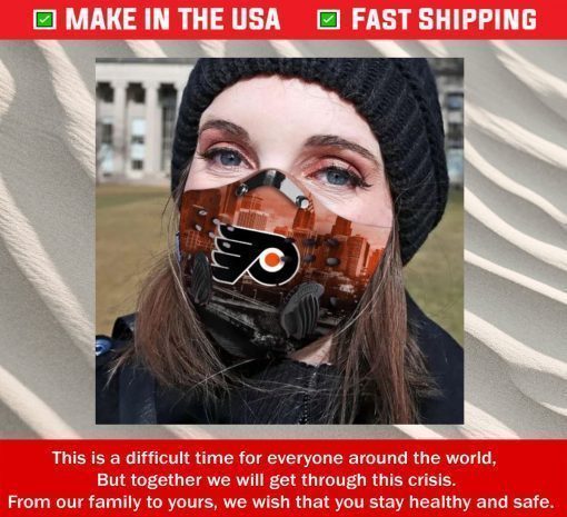 Philadelphia Flyers Filter Activated Carbon Face Mask