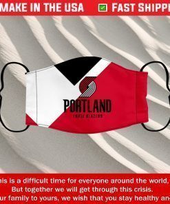 Face Mask Portland Trail Blazers Reusable Cotton Masks