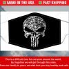 Punisher Skull Guns Filter Face Mask