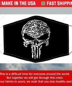 Punisher Skull Guns Filter Face Mask