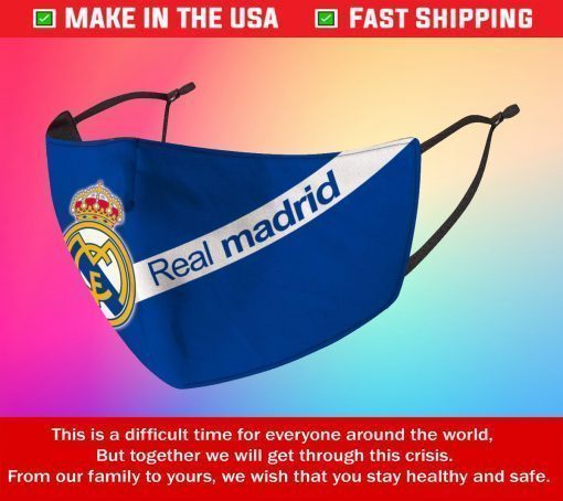 Face Mask Real Madrid Reusable Cotton Masks