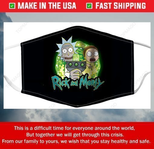 Rick and Morty Fabric Filter Face Mask Masks