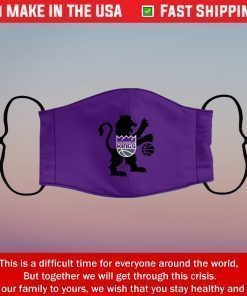 Face Mask Sacramento Kings Reusable Cotton Masks