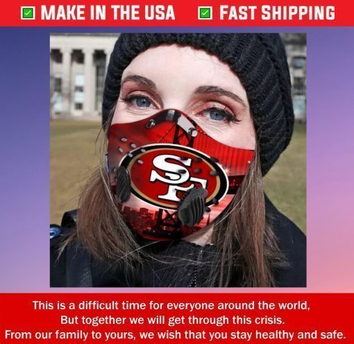 San Francisco 49ers Filter Activated Carbon Face Mask