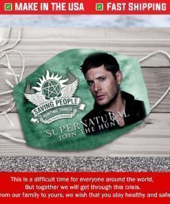 Saving People hunting things Supernatural Join the Hunt Filter Face Mask