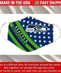 Buy Logo Seattle Seahawks Cotton Face Masks