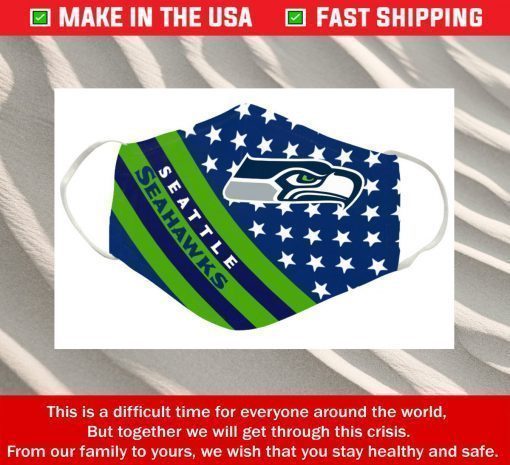 Buy Logo Seattle Seahawks Cotton Face Masks