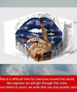 Shut Up Haters Seattle Seahawks Fabric Filter Face Mask
