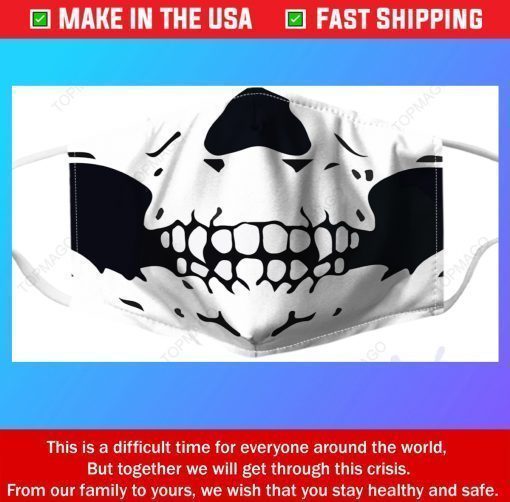 Skull Teeth Filter Face Mask