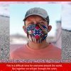 Southern United States Confederate Flag Filter Face Mask