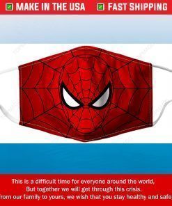 Spider Man Filter Face Mask Washable Reusable