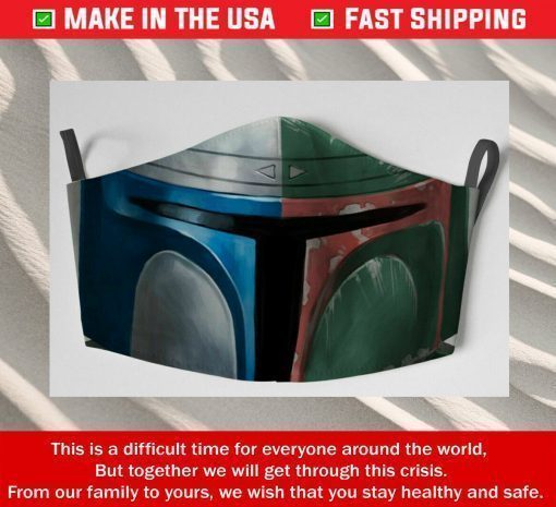 Star War Boba Fett Inspired Cotton Face Mask