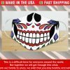 Sugar Skull Cloth Face Mask 3D USA