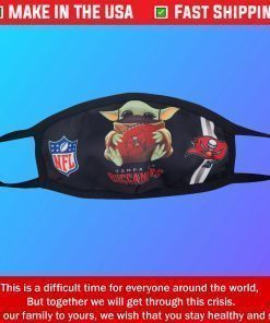 Tampa Bay Buccaneers Baby Yoda Cotton Face Mask