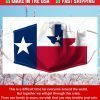 Texas Flag Map Filter Face Mask