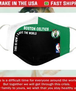 This Is How I Save The World Boston Celtics Cotton Face Masks