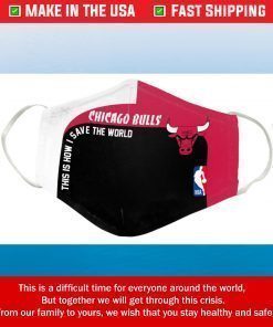 This Is How I Save The World Chicago Bulls Cotton Face Mask