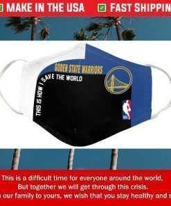 This Is How I Save The World Golden State Warriors Cotton Face Mask