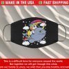 Face Mask Unicorn riding narwhal adorable unicorn of the sea Masks