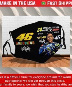 Valentino Rossi 46 Filter Activated Carbon Face Mask