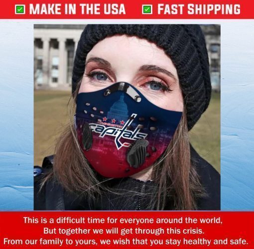 Washington Capitals Filter Activated Carbon Face Mask