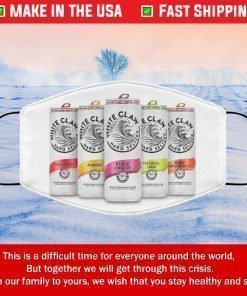 White Claw Cloth Filter Face Mask