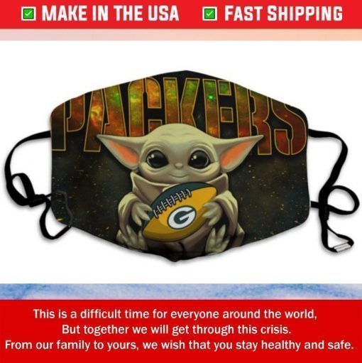 Yoda hugs green bay packers nfl Filter FACE MASK