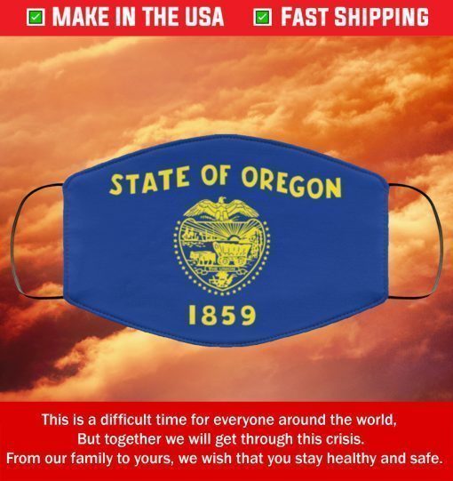State of Oregon 1859 Cloth Filter Face Mask