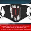 American Flag Us Army 1st Infantry Division Filter Face Mask