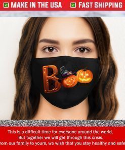 Boo Face Halloween Cotton Face Masks