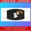 Boo Ghost Fabric Halloween Face Masks