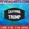 Logo Trademark California For Trump Face Mask