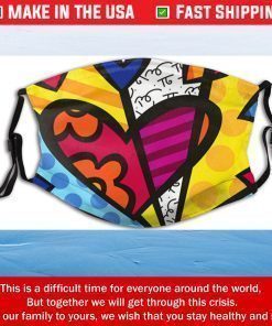 Cartoon Heart Custom Cover Neck Gaiter Scarf Custom Half Buff Cotton Face Mask