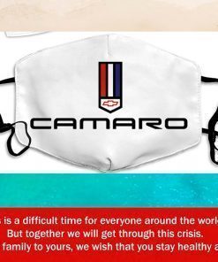 Logo Chevrolet Camaro Filter Face Mask