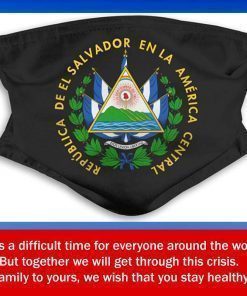 Coat of Arms of El Salvador Filter Face Mask
