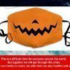 Crazy Pumpkin Jack-o-lantern Halloween Cotton Face Mask