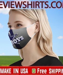 Dallas Cowboys Face Mask With Filter