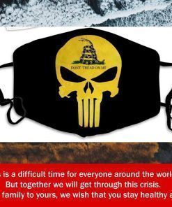 Don't Tread On Me Skull Filter Face Mask